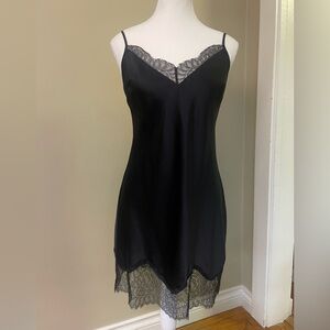 Victoria's Secret Black Lace Chemise